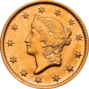 1849 gold dollar price