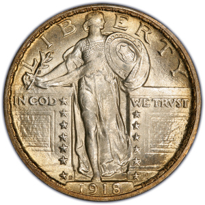 1918 quarter dollar price