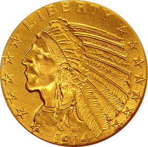 1914 half eagle coin value